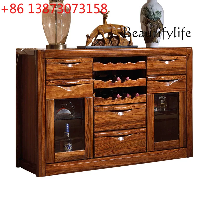 Chinese Style Ugyen Wood Solid Wood Sideboard Cabinet Modern Minimalist Wine Cabinet Home Living Room Locker
Chinese Style Ugyen Wood Solid Wood Sideboard Cabinet Modern Minimalist Wine Cabinet Home Living Room Locker