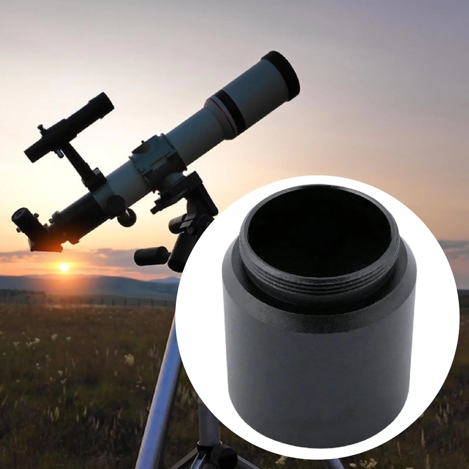 Telescope Eyepiece Mount Adapter 1.25 inch to C Mount Adapter Easy Installation Modern Aluminum Telescope Converter Accessory
Telescope Eyepiece Mount Adapter 1.25 inch to C Mount Adapter Easy Installation Modern Aluminum Telescope Converter Accessory