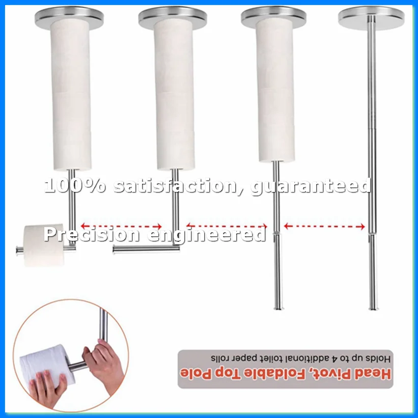 Toilet Paper Holder, Free Standing Toilet Paper Holder Stand with Reserve for 4 Spare Rolls, Sturdy Base-A23R
Toilet Paper Holder, Free Standing Toilet Paper Holder Stand with Reserve for 4 Spare Rolls, Sturdy Base-A23R