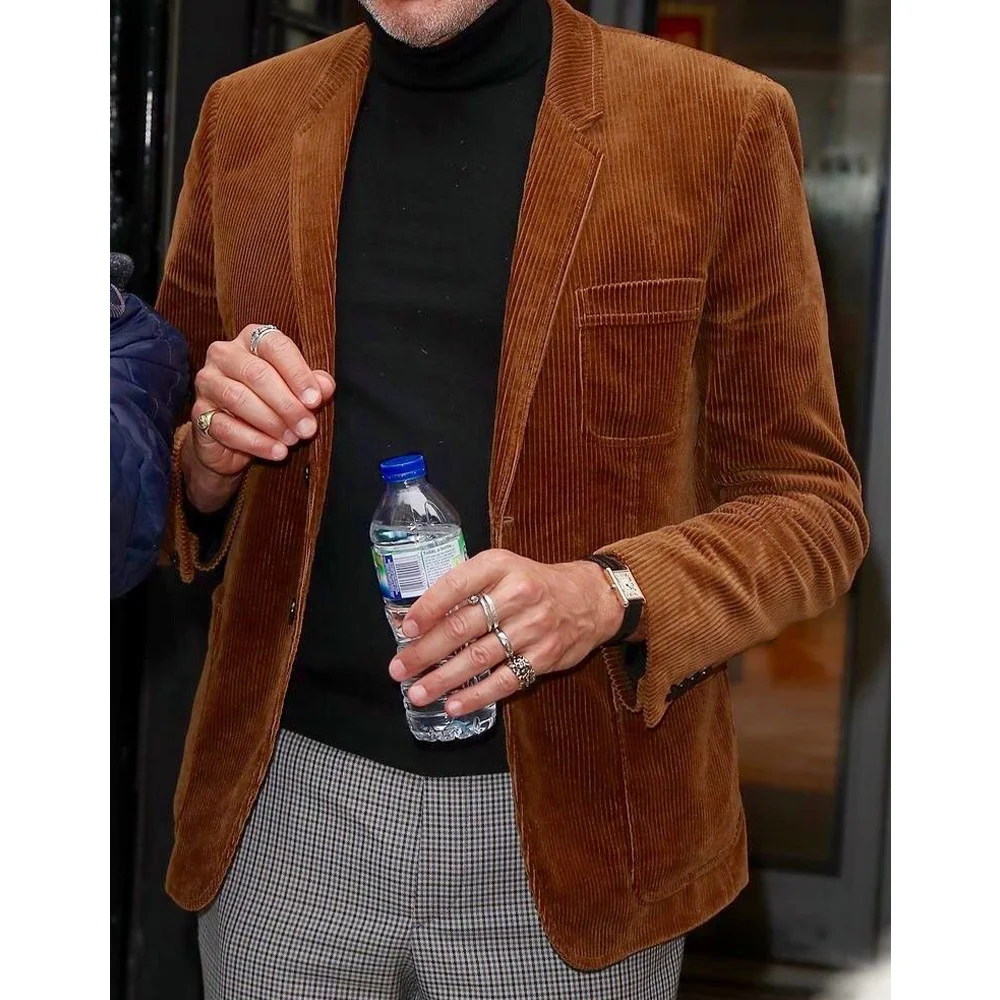 Mens Work Blazer Corduroy Single Breasted Notch Lapel Slim Fit Comfort Breathable Suit Jacket Office Wear Formal Attire
Mens Work Blazer Corduroy Single Breasted Notch Lapel Slim Fit Comfort Breathable Suit Jacket Office Wear Formal Attire