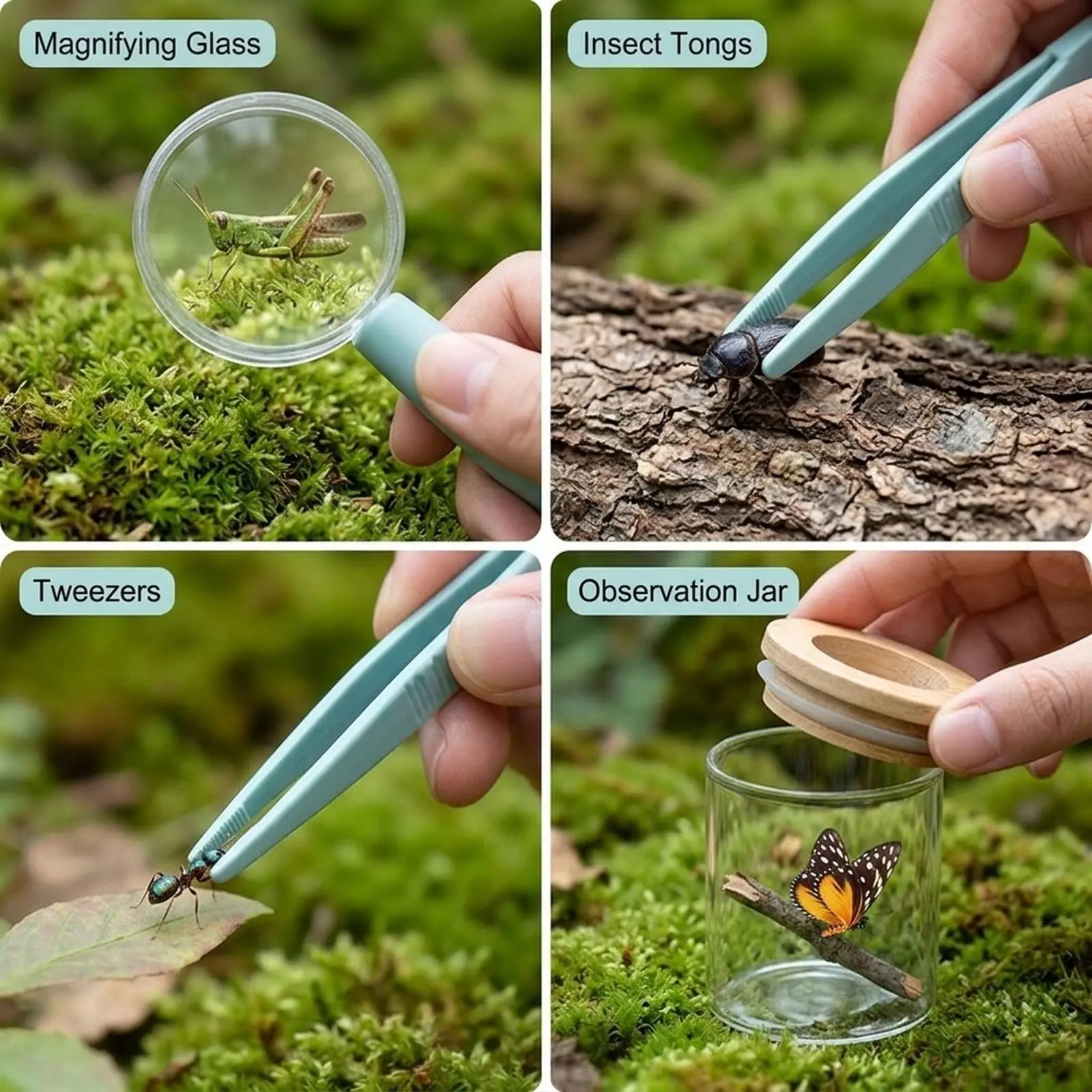 Wooden Bug Catcher Kit Children Educational Toys Adventure Set Kids Explorer Kit
Wooden Bug Catcher Kit Children Educational Toys Adventure Set Kids Explorer Kit