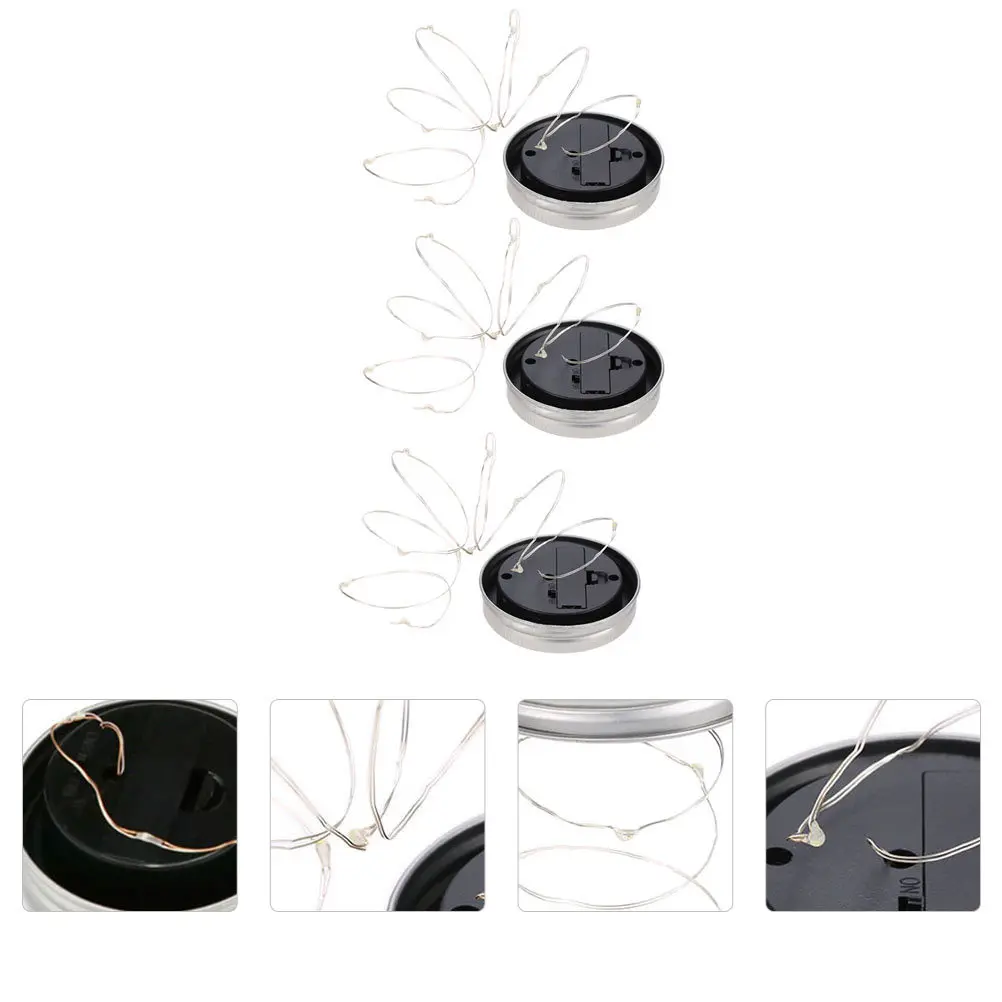 3 Pcs Bottle Cap String Lights Jar Solar Wedding Decor Jars Lanterns Outdoor Garden Powered
3 Pcs Bottle Cap String Lights Jar Solar Wedding Decor Jars Lanterns Outdoor Garden Powered