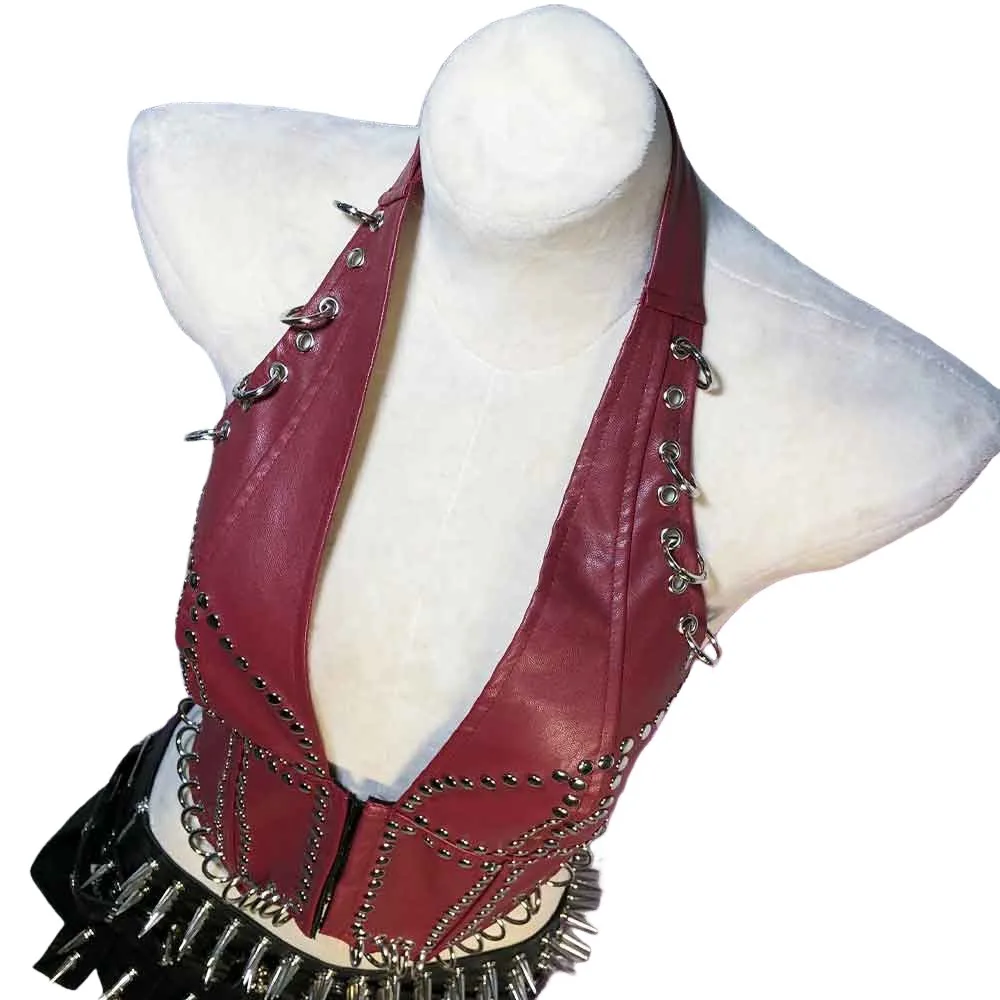 Goth Tops Cyber Gothic Tank with Spikes Spiked Grunge Scene Y2K T-shirt Emo Clothing Women's Punk Rock Clothes Boho ALT
Goth Tops Cyber Gothic Tank with Spikes Spiked Grunge Scene Y2K T-shirt Emo Clothing Women's Punk Rock Clothes Boho ALT
