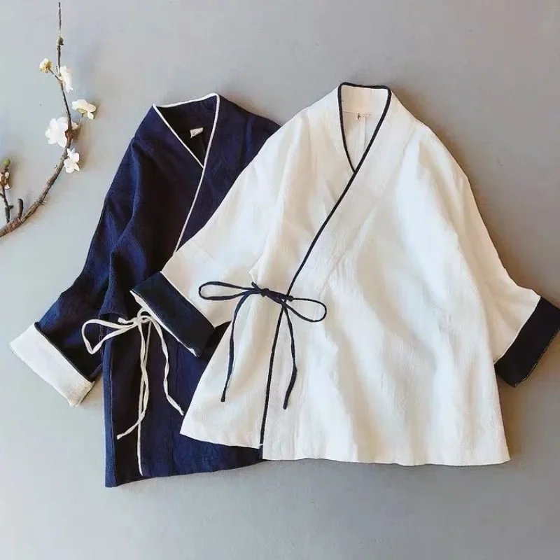 Autumn Vintage Cotton Linen V Neck Lace Up Long Sleeved Tang Suit Top Chinese Traditional Women's Clothing Zen Tea Suit 4XL 5XL
Autumn Vintage Cotton Linen V Neck Lace Up Long Sleeved Tang Suit Top Chinese Traditional Women's Clothing Zen Tea Suit 4XL 5XL