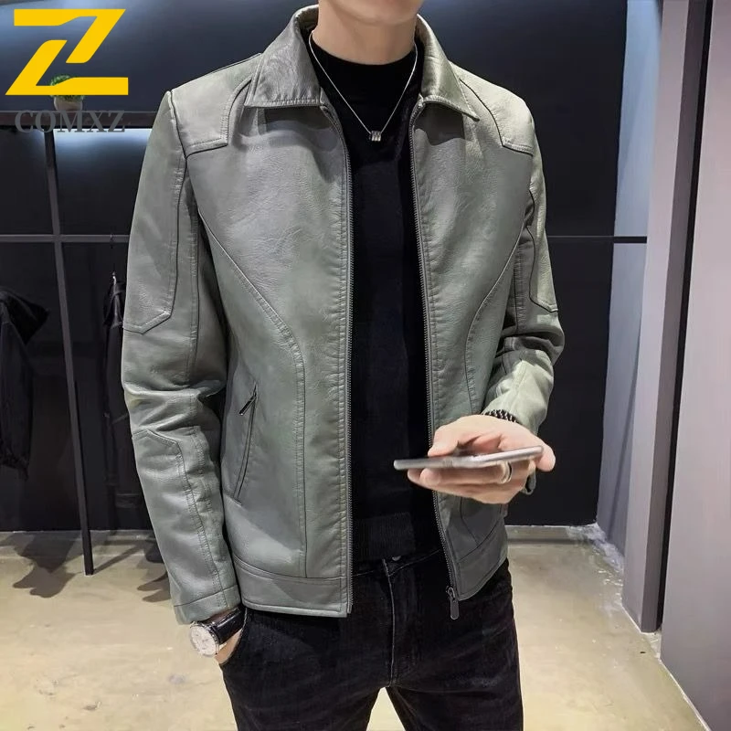 COMXZ Plus Size Mens Leather Jacket Classics Turndown Collar Adventure Windproof Leather Coat Fashion Leisure Work Autumn Wear
COMXZ Plus Size Mens Leather Jacket Classics Turndown Collar Adventure Windproof Leather Coat Fashion Leisure Work Autumn Wear