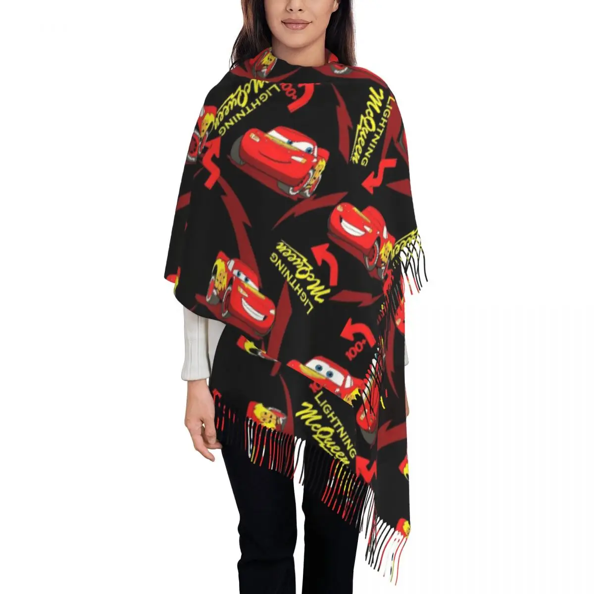 Custom Lightning McQueen Cartoon Wallpaper Scarf Wrap Women Long Winter Warm Tassel Shawl Unisex Scarves
Custom Lightning McQueen Cartoon Wallpaper Scarf Wrap Women Long Winter Warm Tassel Shawl Unisex Scarves