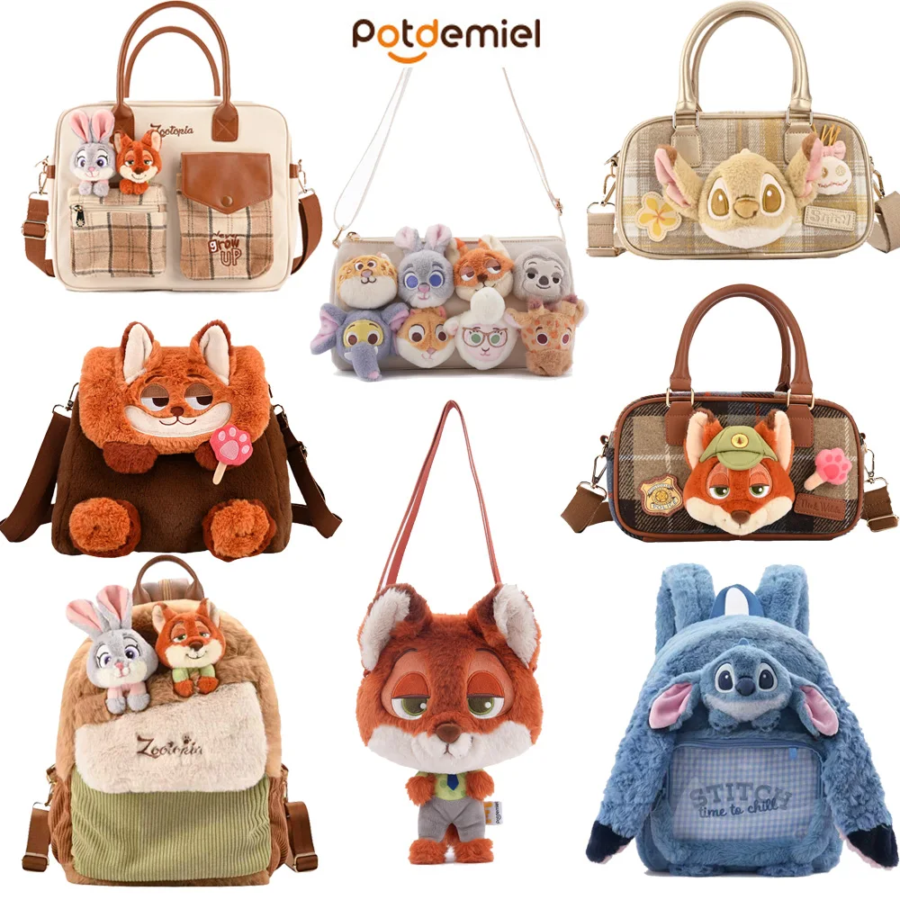 Potdemiel Disney Zootopia Backpack Judy Nick Stitch Pluto Plush Toy Shoulder Bag Doll Travel Bag For Kids Christmas Gifts
Potdemiel Disney Zootopia Backpack Judy Nick Stitch Pluto Plush Toy Shoulder Bag Doll Travel Bag For Kids Christmas Gifts