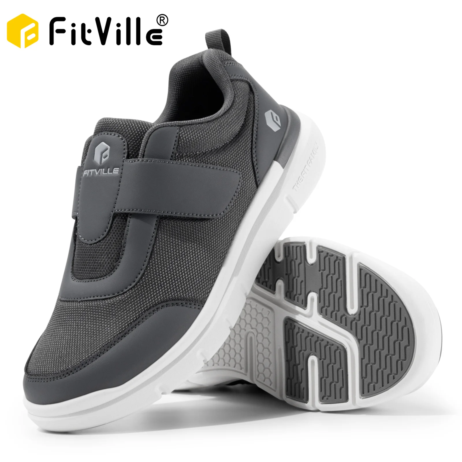 FitVille Diabetic Shoes Mens Extra Wide Width for Swollen Feet Neuropathy Diabetic Pain Relief Lightweight Walking Casual Shoes
FitVille Diabetic Shoes Mens Extra Wide Width for Swollen Feet Neuropathy Diabetic Pain Relief Lightweight Walking Casual Shoes
