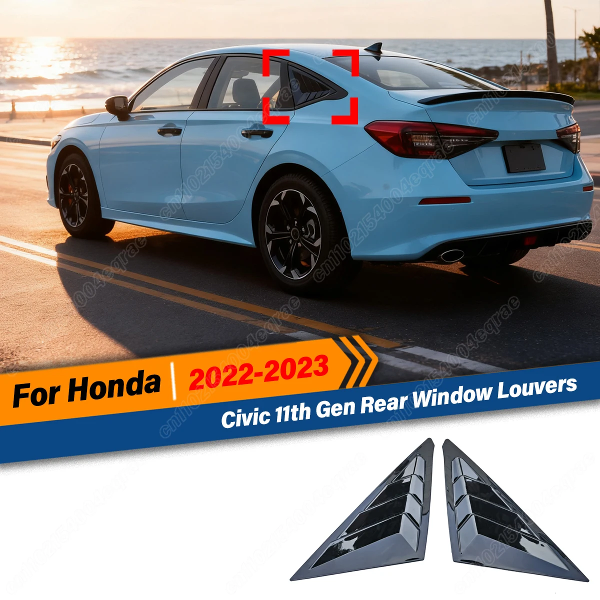For Honda Civic 11th Gen Accessories 2022 2023 Rear Side Window Louvers Air Vent Scoop Shades Cover Blinds Body Kit Accessories
For Honda Civic 11th Gen Accessories 2022 2023 Rear Side Window Louvers Air Vent Scoop Shades Cover Blinds Body Kit Accessories