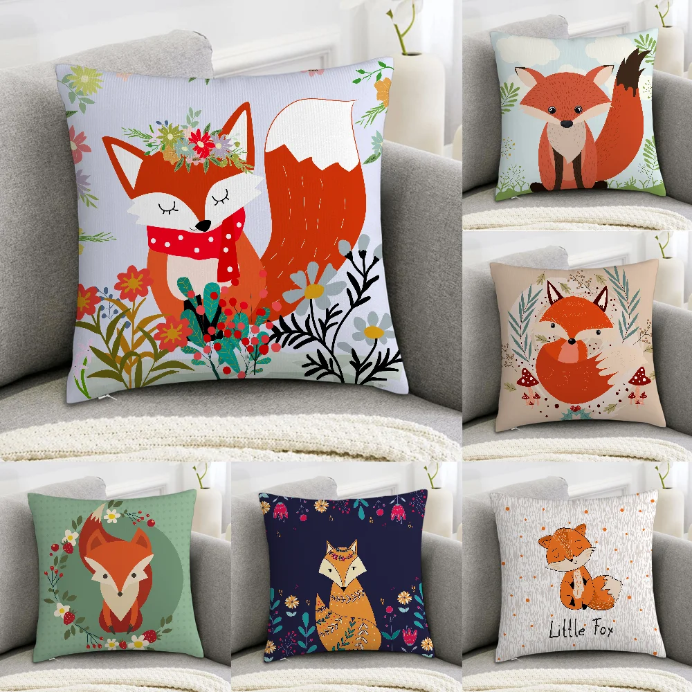 Fox Cute Woodland Pillow Case Sofa Decorative Home Double-sided Print Plush Square Throw Pillow Covers Cushion Decor Cover
Fox Cute Woodland Pillow Case Sofa Decorative Home Double-sided Print Plush Square Throw Pillow Covers Cushion Decor Cover