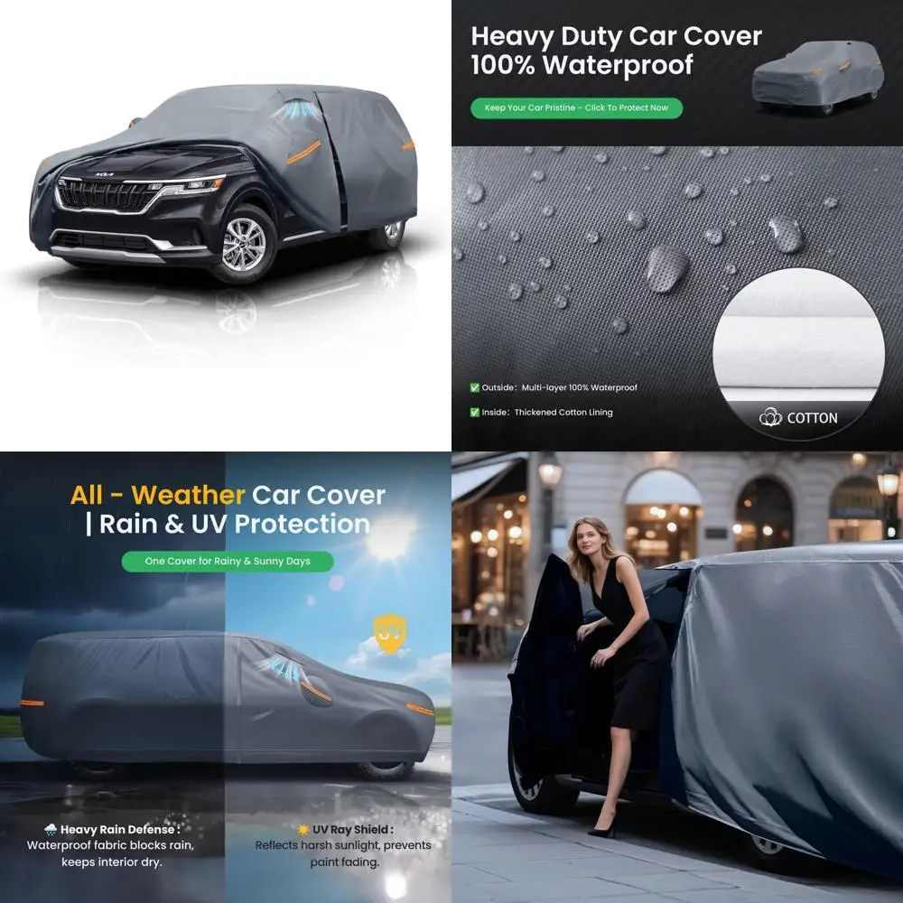 Waterproof Heavy Duty Outdoor Full Exterior Car Cover for Minivan All Weather Protection Rain Sun
Waterproof Heavy Duty Outdoor Full Exterior Car Cover for Minivan All Weather Protection Rain Sun