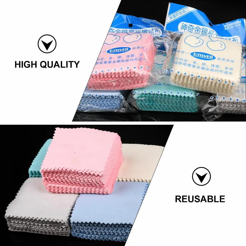 50 Pcs Cleaning Cloth Jewelry Bare Wiping Dirty Removing Durable Maintenance Accessory
50 Pcs Cleaning Cloth Jewelry Bare Wiping Dirty Removing Durable Maintenance Accessory