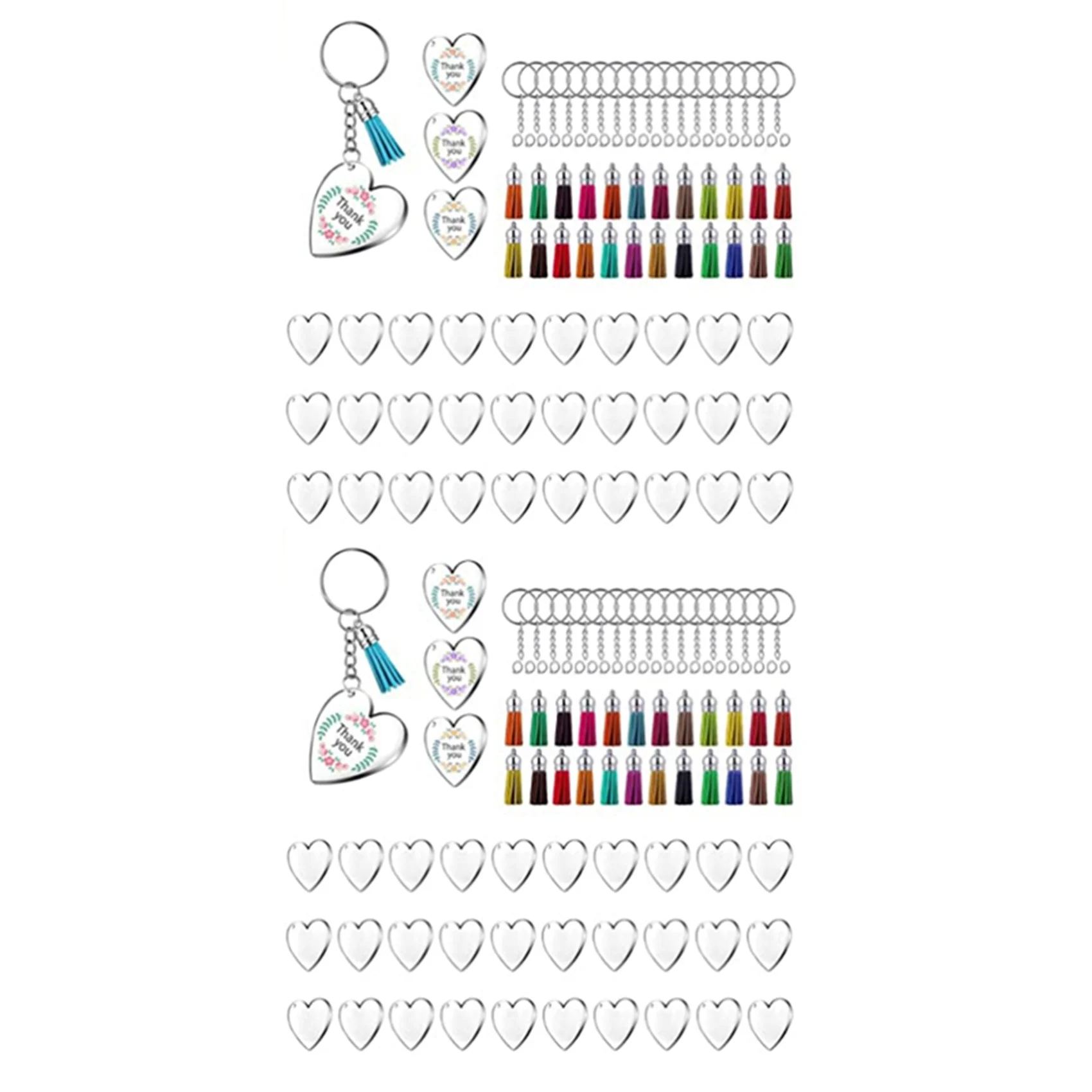 【NEW YEAR 】180Pcs Acrylic Discs Clear Heart Keychain Blanks Charms And Colourful Tassel Key Rings For DIY Crafts Jewelry Making
【NEW YEAR 】180Pcs Acrylic Discs Clear Heart Keychain Blanks Charms And Colourful Tassel Key Rings For DIY Crafts Jewelry Making