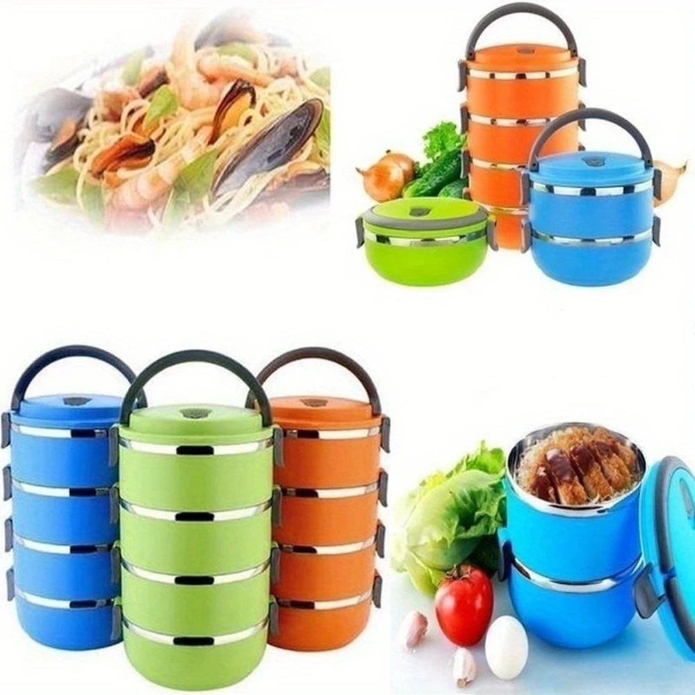E5 3Layer Stackable Lunch Box Stainless Steel Airtight Insulated Food Storage Container Leakproof Handle Portable Kids Lunch Box
E5 3Layer Stackable Lunch Box Stainless Steel Airtight Insulated Food Storage Container Leakproof Handle Portable Kids Lunch Box