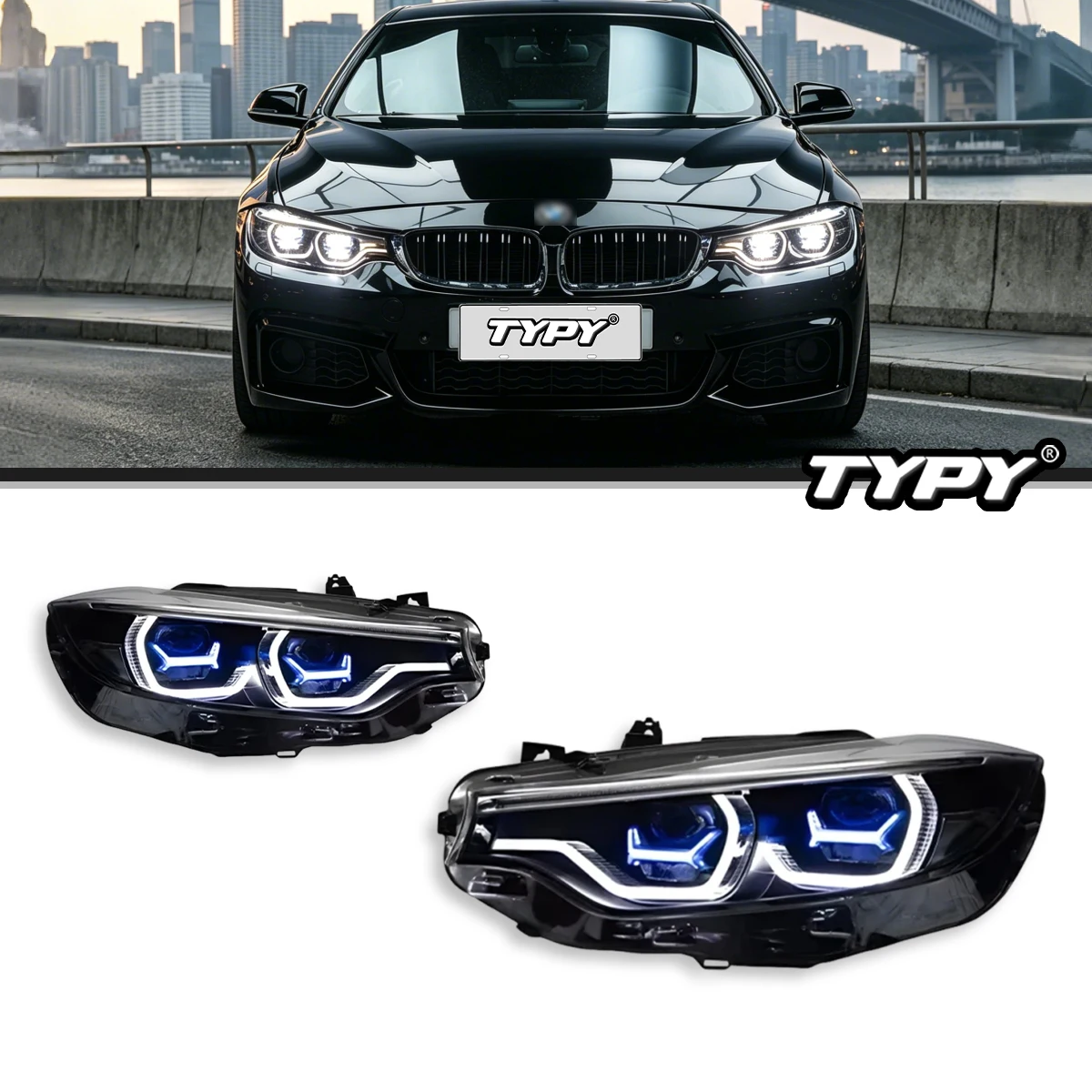 TYPY suitable for 2013-2020 BMW 4 Series F32 LED headlight assembly Spoon laser lens 425i 428i 430i CG
TYPY suitable for 2013-2020 BMW 4 Series F32 LED headlight assembly Spoon laser lens 425i 428i 430i CG