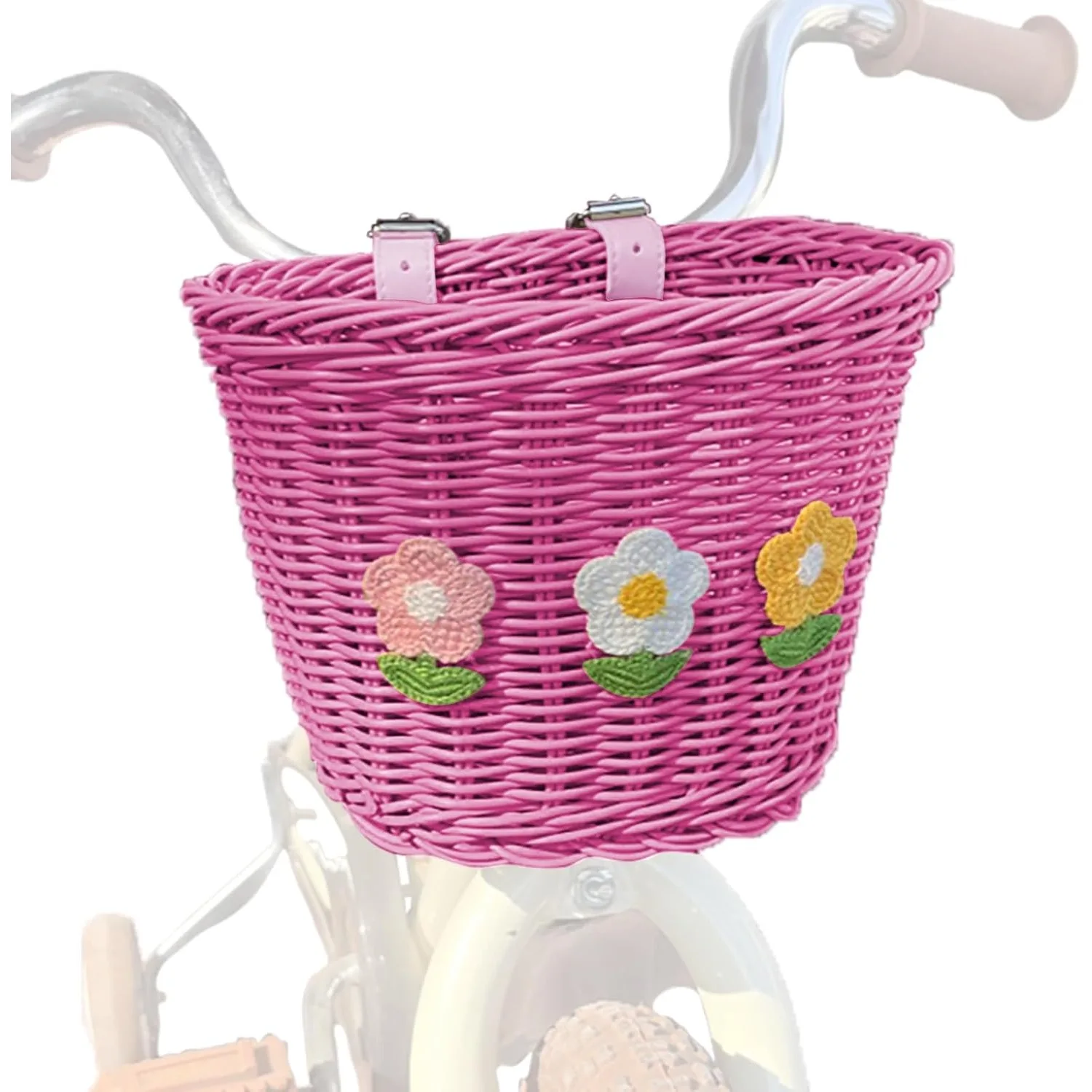 Kids Bike Basket Front Hand-Woven Boy Girl Wicker Front Bicycle Basket for Scooter Detachable Handlebar with Leather Straps
Kids Bike Basket Front Hand-Woven Boy Girl Wicker Front Bicycle Basket for Scooter Detachable Handlebar with Leather Straps