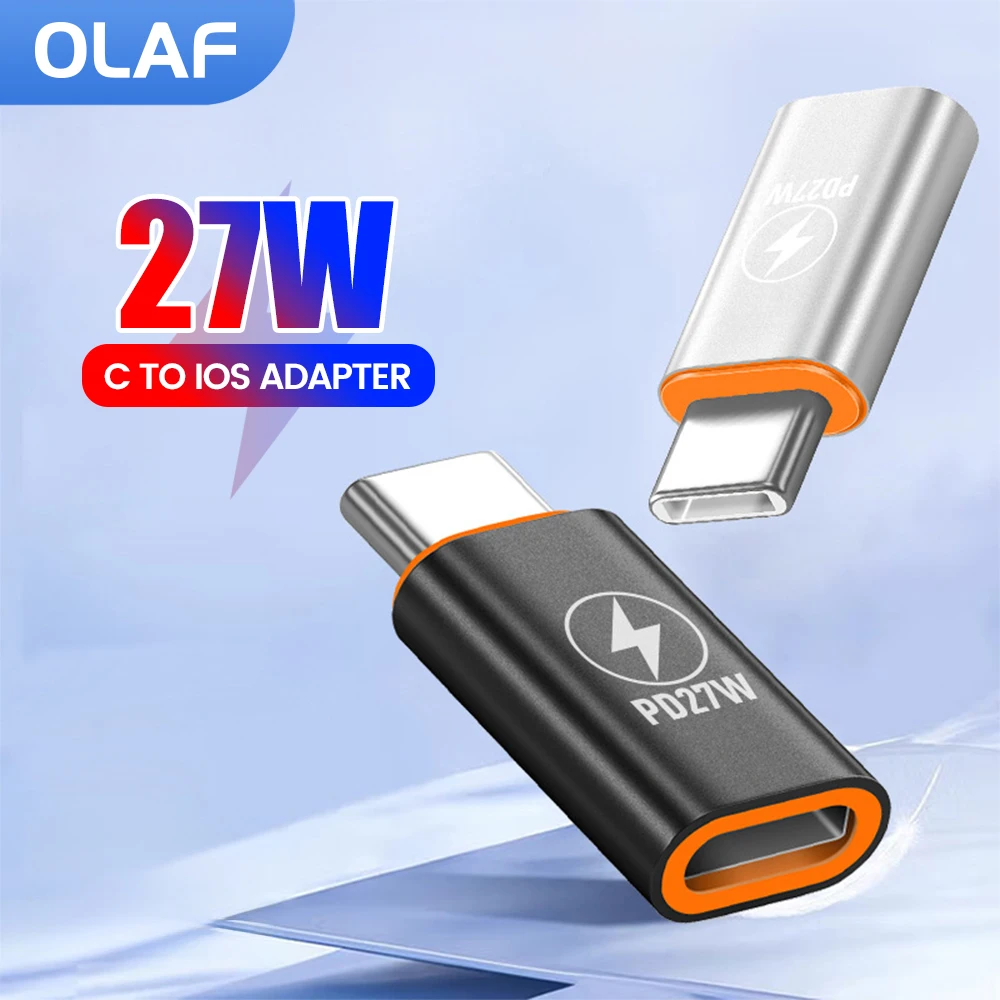USB C to Lightning Adapter 27W PD Fast Charging Lightning Male to Type C Female Converter For iPhone 15 16 Data Transfer Adapter
USB C to Lightning Adapter 27W PD Fast Charging Lightning Male to Type C Female Converter For iPhone 15 16 Data Transfer Adapter
