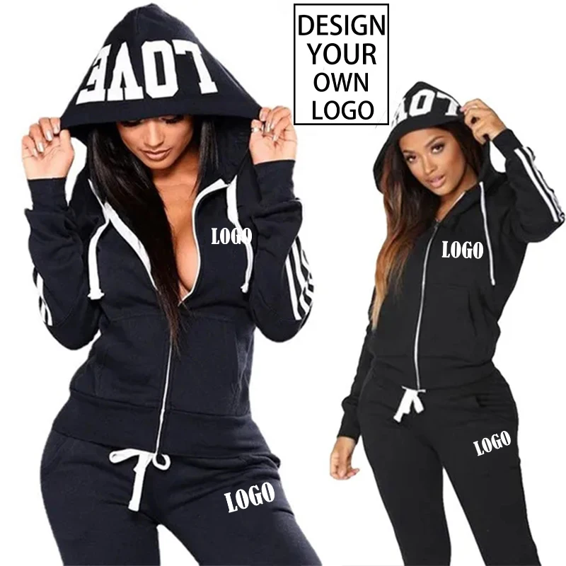 Customized Fashion Women Track Suits Sports Wear Jogging Suits Hoodies+Sweatpants Sweat Suits
Customized Fashion Women Track Suits Sports Wear Jogging Suits Hoodies+Sweatpants Sweat Suits
