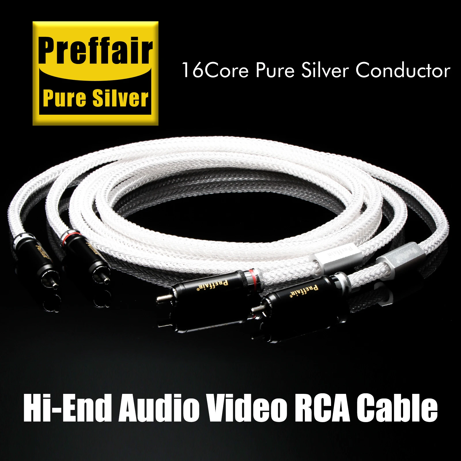 Preffair X460 OCC Copper Silver Plated RCA Interconnect Cable Stereo Hi-Fi Audio Analogue Lead High End Phono RCA Cable
Preffair X460 OCC Copper Silver Plated RCA Interconnect Cable Stereo Hi-Fi Audio Analogue Lead High End Phono RCA Cable