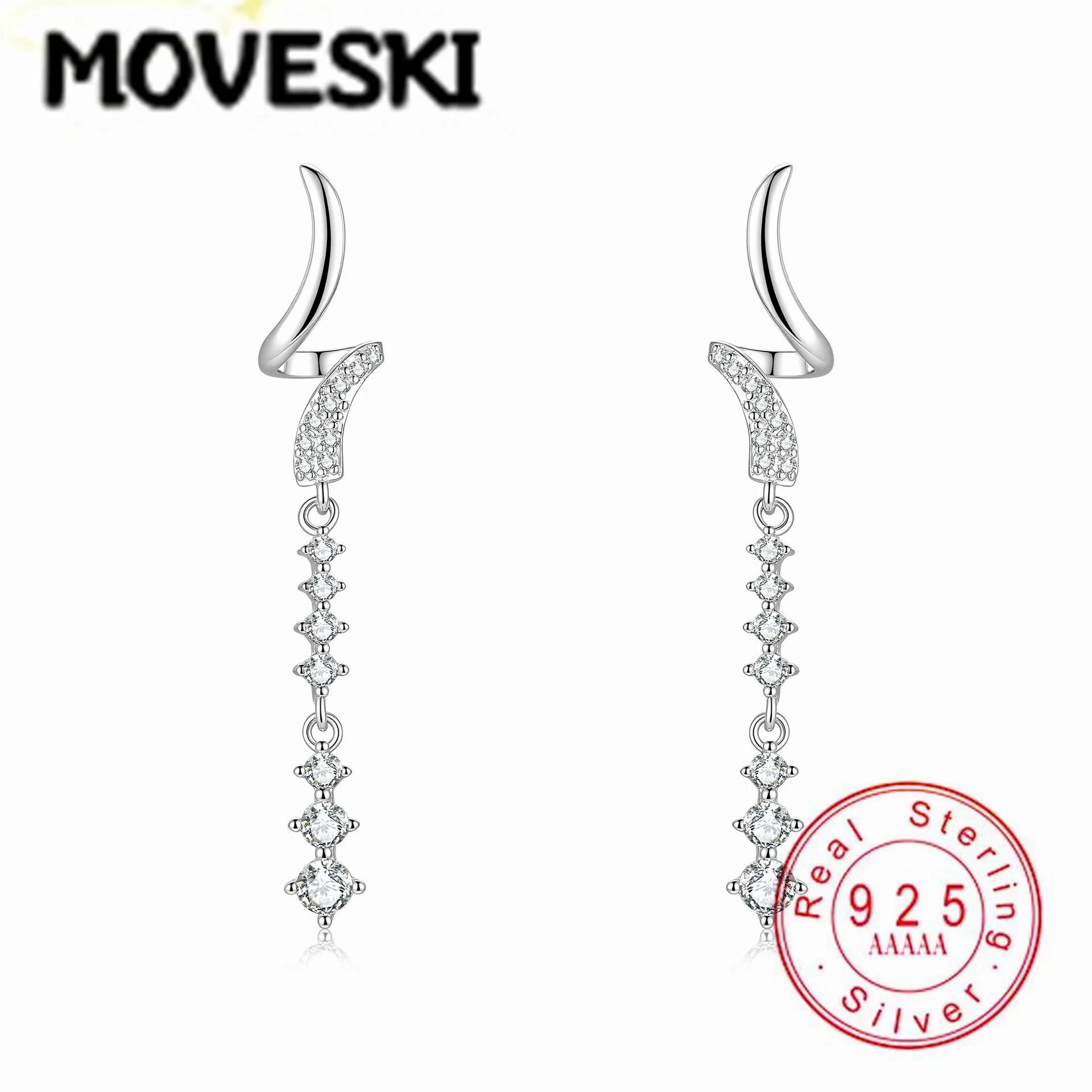 Длинные серьги-подвески из стерлингового серебра 925 пробы с муассанитом, изогнутые серьги-клипперы с линейным кисточным декором из муассанита, изысканные ювелирные украшения для женщин
Длинные серьги-подвески из стерлингового серебра 925 пробы с муассанитом, изогнутые серьги-клипперы с линейным кисточным декором из муассанита, изысканные ювелирные украшения для женщин