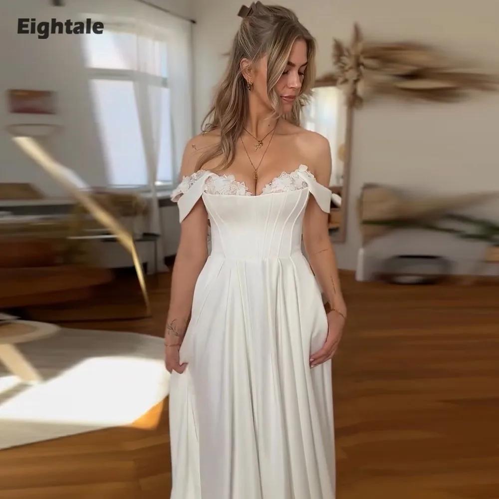 Eightale Vintage Wedding Dress Spaghetti Strap 3D Lace Customized Ivory Tulle Bridal Gown Bride Party Dress Vestido De Novia
Eightale Vintage Wedding Dress Spaghetti Strap 3D Lace Customized Ivory Tulle Bridal Gown Bride Party Dress Vestido De Novia