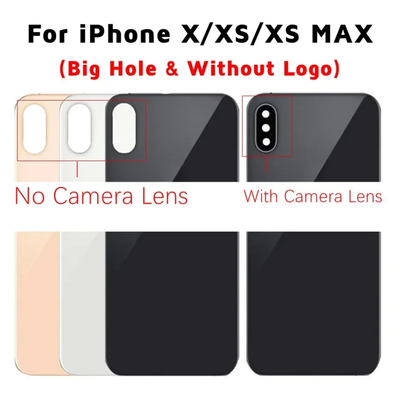 For iPhone X XS Max battery cover back glass panel rear housing case camera lens replacement
For iPhone X XS Max battery cover back glass panel rear housing case camera lens replacement