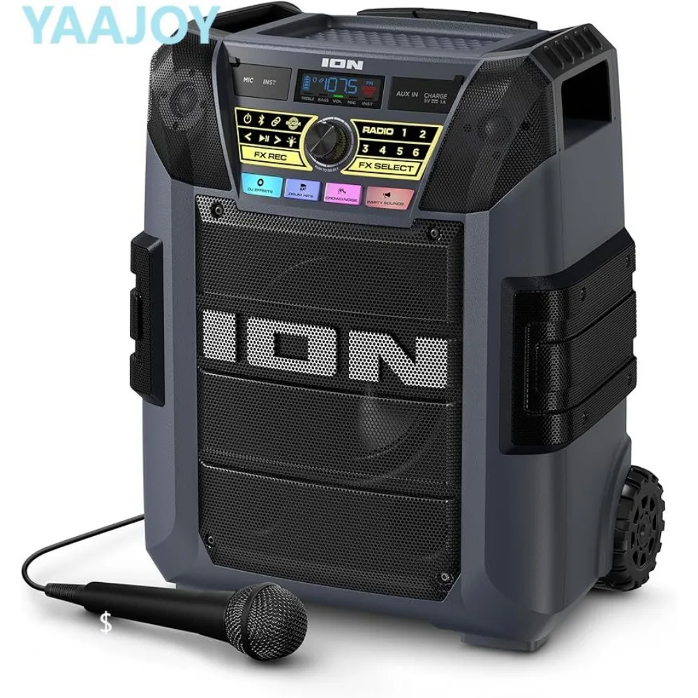 ION Block Rocker XL - Portable Bluetooth Outdoor Party Speaker, 220W, with Karaoke Microphone, Battery
ION Block Rocker XL - Portable Bluetooth Outdoor Party Speaker, 220W, with Karaoke Microphone, Battery