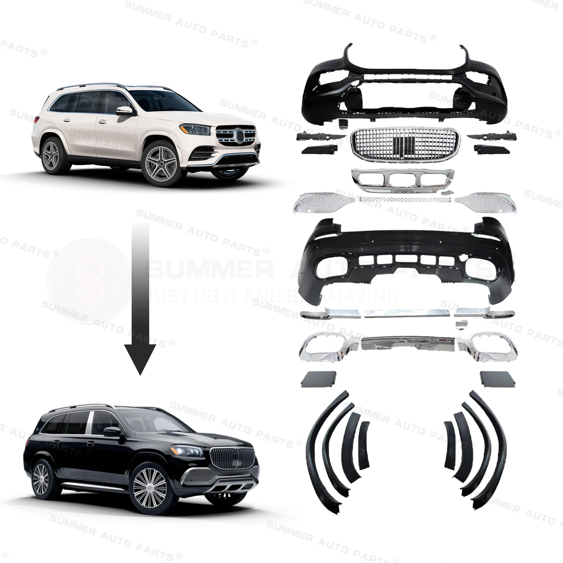 Auto Modification Upgrade Car Bumpers Bodykit for Mercedes Benz Gls Maybachs Body Kit M Design
Auto Modification Upgrade Car Bumpers Bodykit for Mercedes Benz Gls Maybachs Body Kit M Design