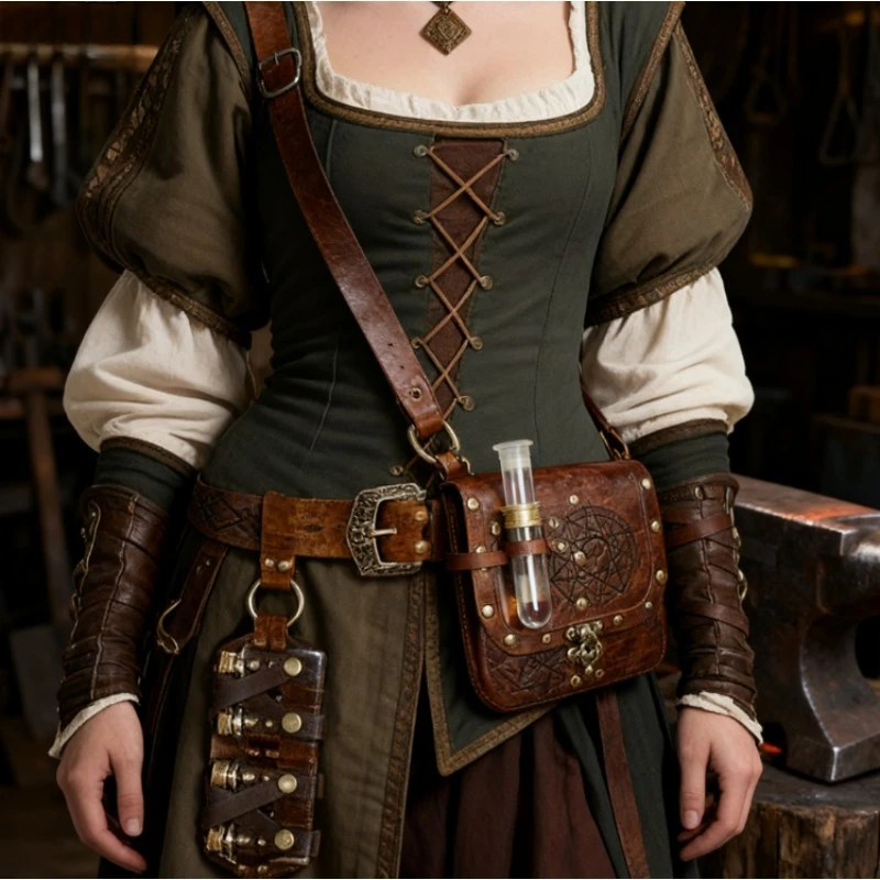 Viking Alchemist Bottle Strap Set Medieval Cosplay LARP Atmosphere
Viking Alchemist Bottle Strap Set Medieval Cosplay LARP Atmosphere
