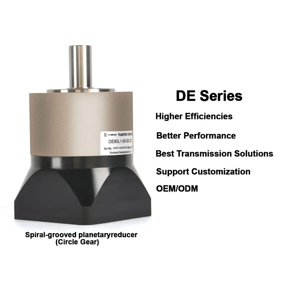DE High Torque And Rigidity Planetary Reducer Low Noise Helical Gear High Precision IP65 For Servo Stepper Motor
DE High Torque And Rigidity Planetary Reducer Low Noise Helical Gear High Precision IP65 For Servo Stepper Motor