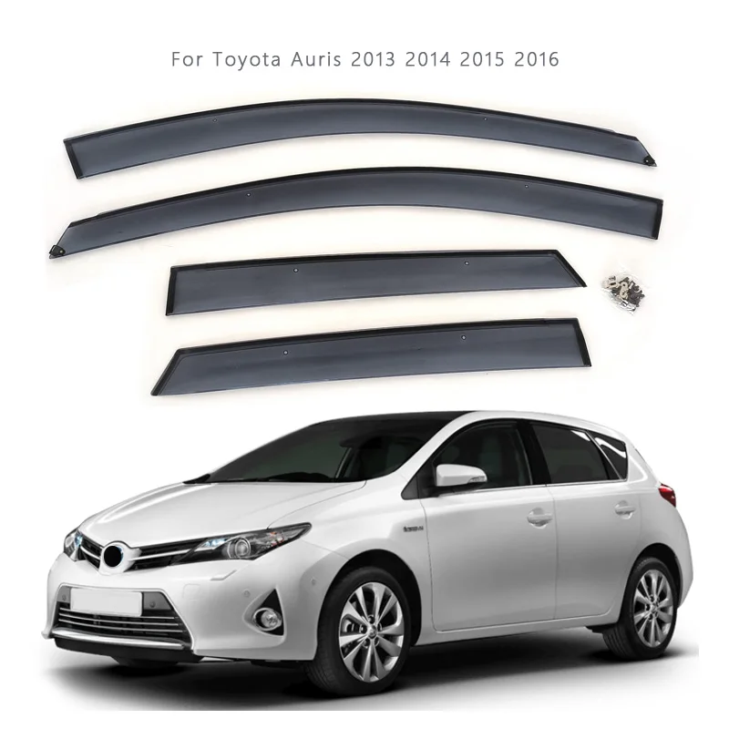 Для Toyota Auris 2013-2016: Ветровики на боковые окна, дефлекторы, защита от дождя и солнца
Для Toyota Auris 2013-2016: Ветровики на боковые окна, дефлекторы, защита от дождя и солнца