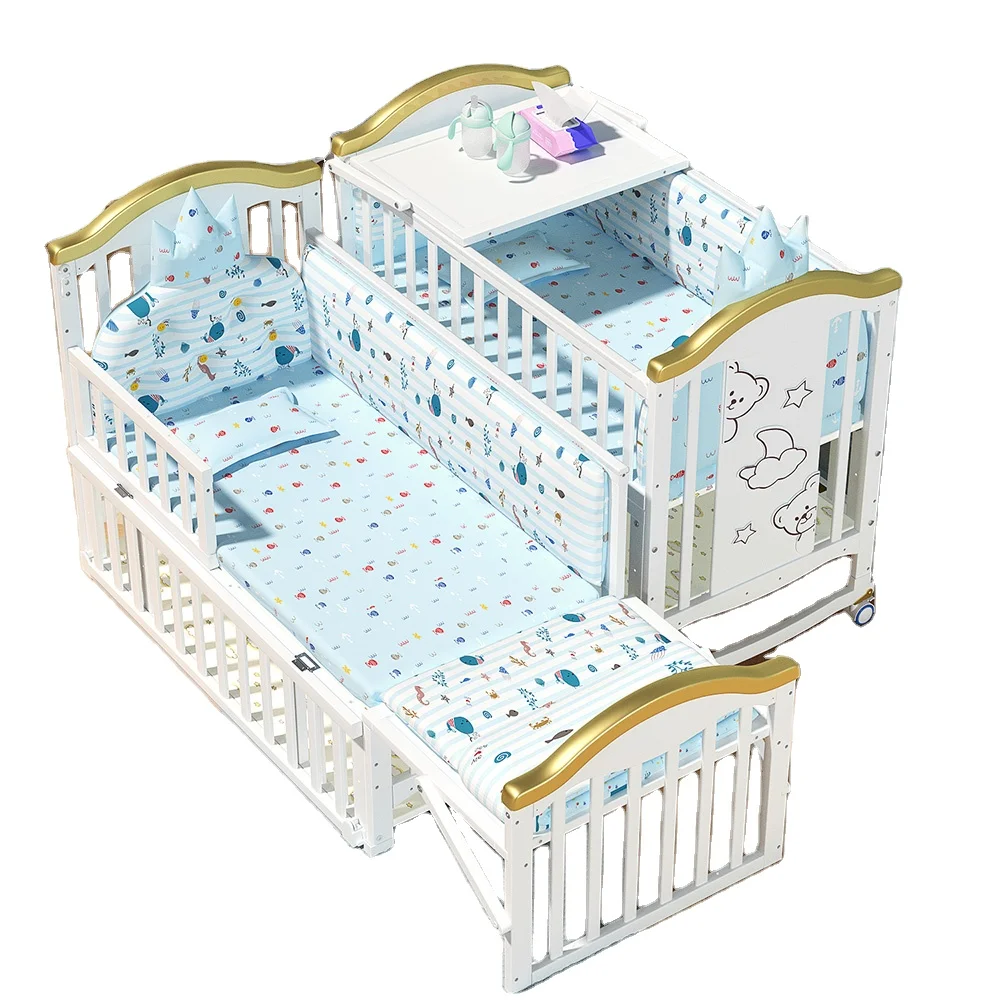 2025 New White Babi Wood Bed Luxury Baby Crib With Adjustable Wheels for 0-6 Years Old
2025 New White Babi Wood Bed Luxury Baby Crib With Adjustable Wheels for 0-6 Years Old