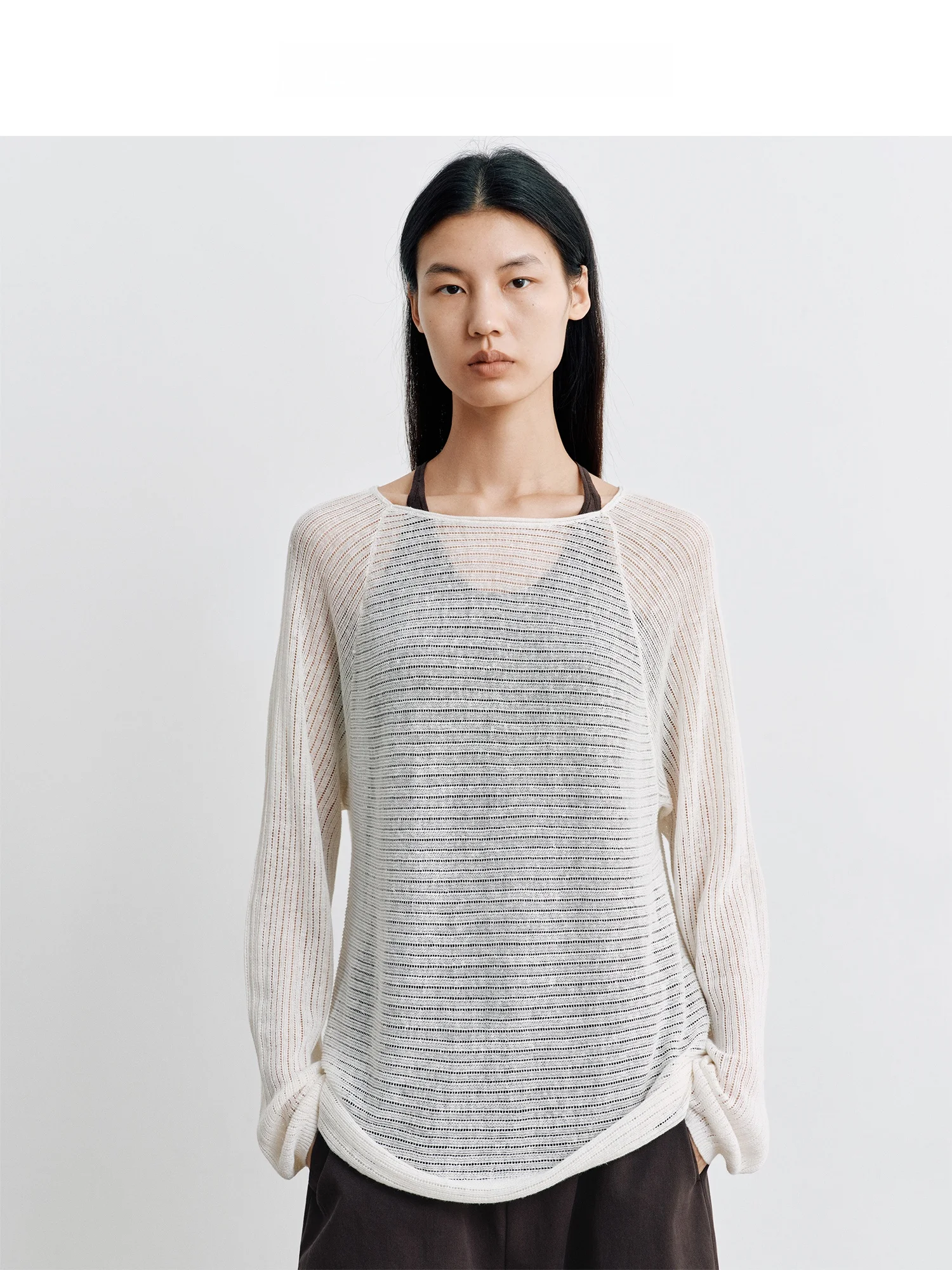 Pure Flax 100 Knitted Hollow out T-Shirt Cover up Women's Loose Fit Long Sleeve round Neck Top Breathable Comfortable Casual ...
Pure Flax 100 Knitted Hollow out T-Shirt Cover up Women's Loose Fit Long Sleeve round Neck Top Breathable Comfortable Casual ...