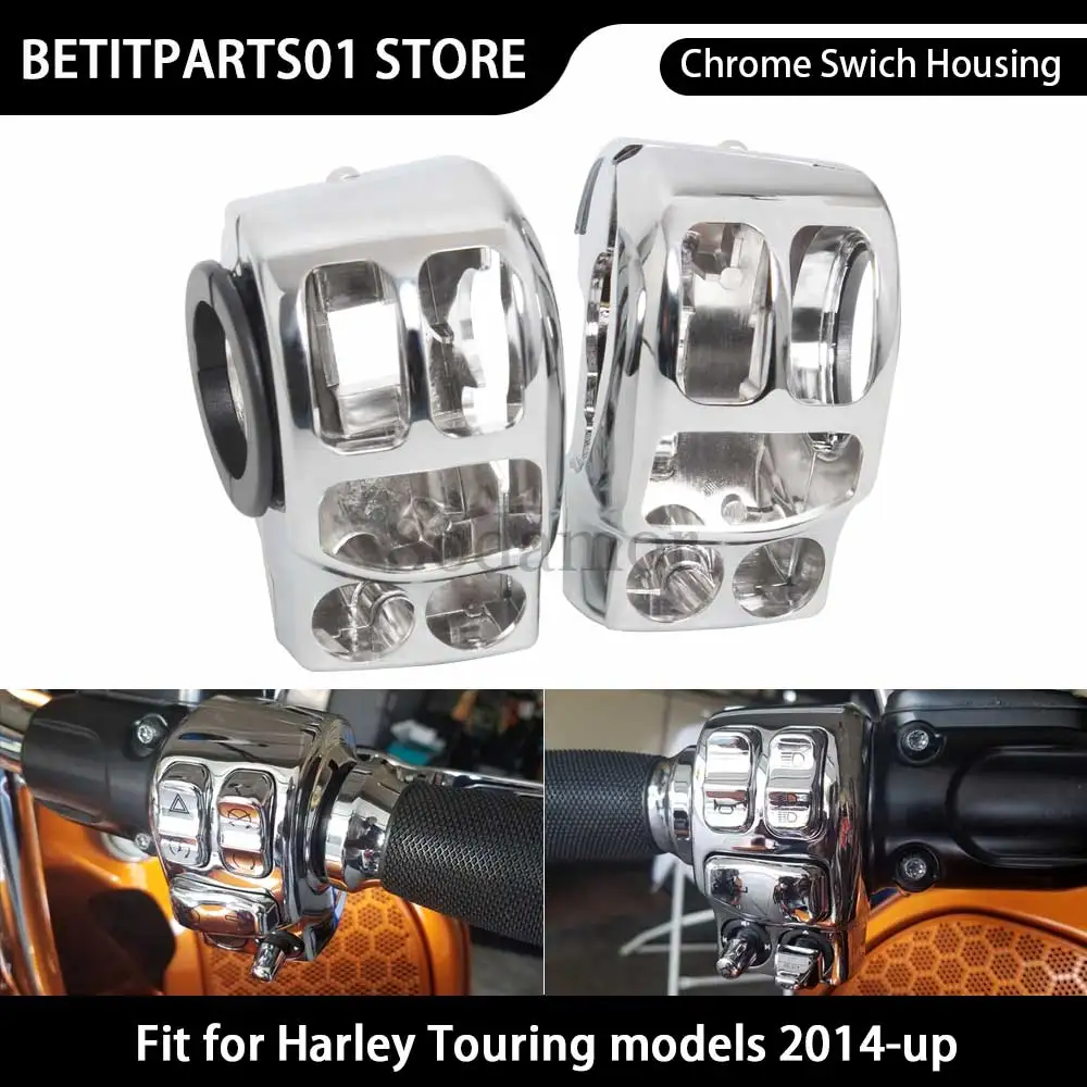 Motorcycle Chrome Handlebar Control Switch Housings Fit For Harley Touring Electra Glide Standard FLHT 2019 2020 2021 2022-Later
Motorcycle Chrome Handlebar Control Switch Housings Fit For Harley Touring Electra Glide Standard FLHT 2019 2020 2021 2022-Later