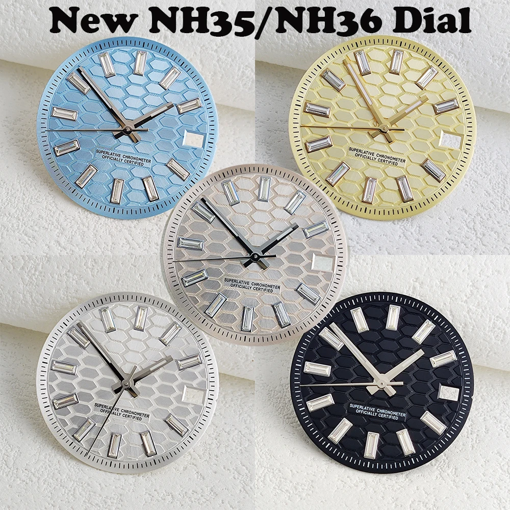 Hot selling NH35 dial 28.5mm road shaped dial men's watch modified to NH35 movement watch accessories
Hot selling NH35 dial 28.5mm road shaped dial men's watch modified to NH35 movement watch accessories