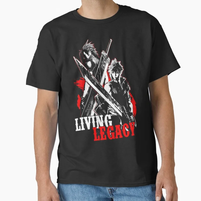 Living Legacy ff7 Final fantasy vii cloud strife jrpg video game T Shirt for men 100% cotton large size Adult tops S-6XL
Living Legacy ff7 Final fantasy vii cloud strife jrpg video game T Shirt for men 100% cotton large size Adult tops S-6XL