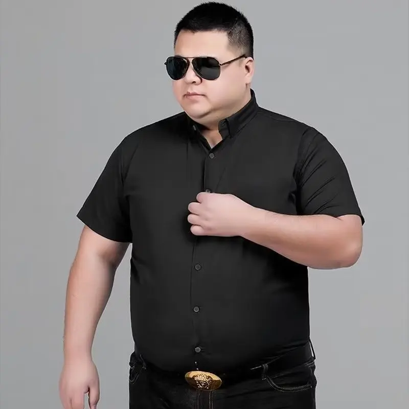 Men's Fattened Plus Short Sleeve Shirt Loose Plus Casual Men's Fat Tide Large Size Fat Guy Solid Color Shirt
Men's Fattened Plus Short Sleeve Shirt Loose Plus Casual Men's Fat Tide Large Size Fat Guy Solid Color Shirt