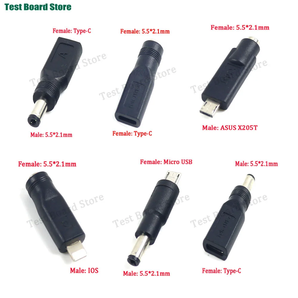 1/2/5pcs Type C / Micro USB 2.0 to DC 5.5x2.1 mm Power Jack Adapter Plug USB C to DC 5.5*2.1 mm Power Connector Adapter 5V
1/2/5pcs Type C / Micro USB 2.0 to DC 5.5x2.1 mm Power Jack Adapter Plug USB C to DC 5.5*2.1 mm Power Connector Adapter 5V