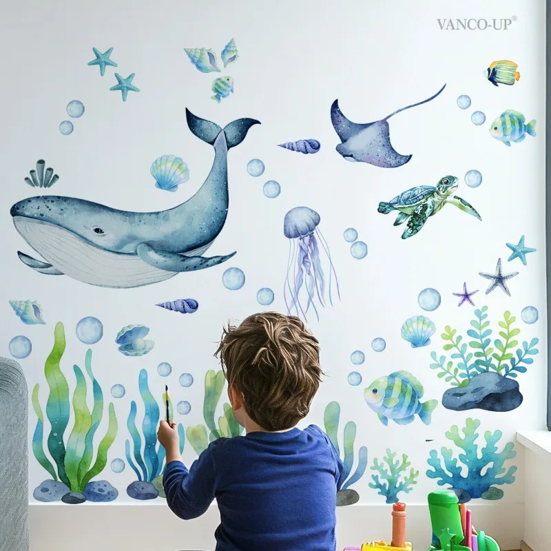 Large Under The Sea Coral Sea Anemone Seaweed Wall Decals For Kids Room Decor Sea Animals Shark Jellyfish Turtle Wall Stickers
Large Under The Sea Coral Sea Anemone Seaweed Wall Decals For Kids Room Decor Sea Animals Shark Jellyfish Turtle Wall Stickers