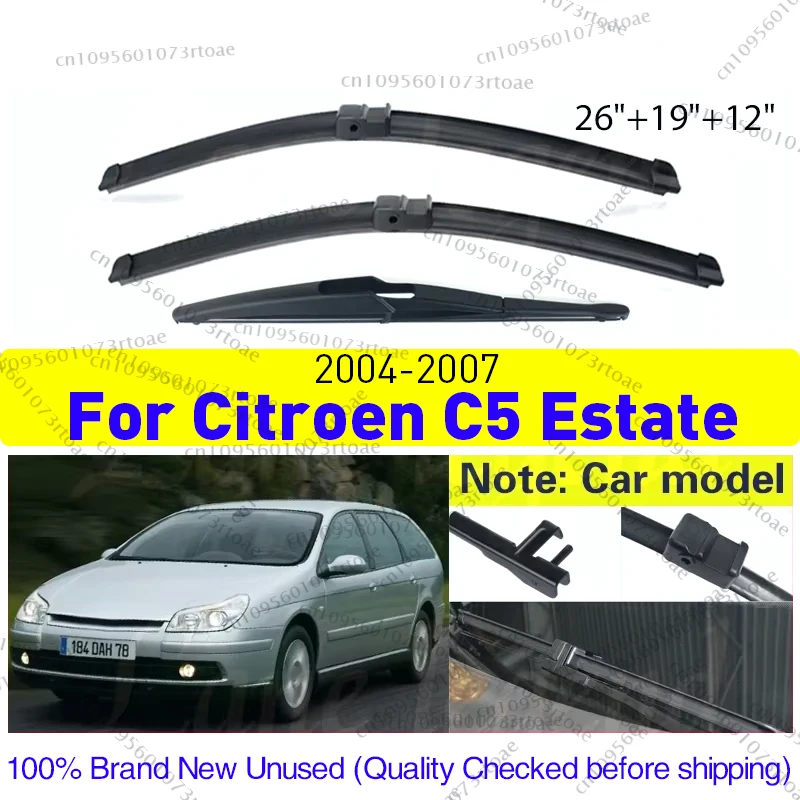 For Citroen C5 Estate 2004-2007 Wiper LHD Front Rear Wiper Blades Windshield Windscreen Window Brushes 26"19"12" Car Accessories
For Citroen C5 Estate 2004-2007 Wiper LHD Front Rear Wiper Blades Windshield Windscreen Window Brushes 26"19"12" Car Accessories