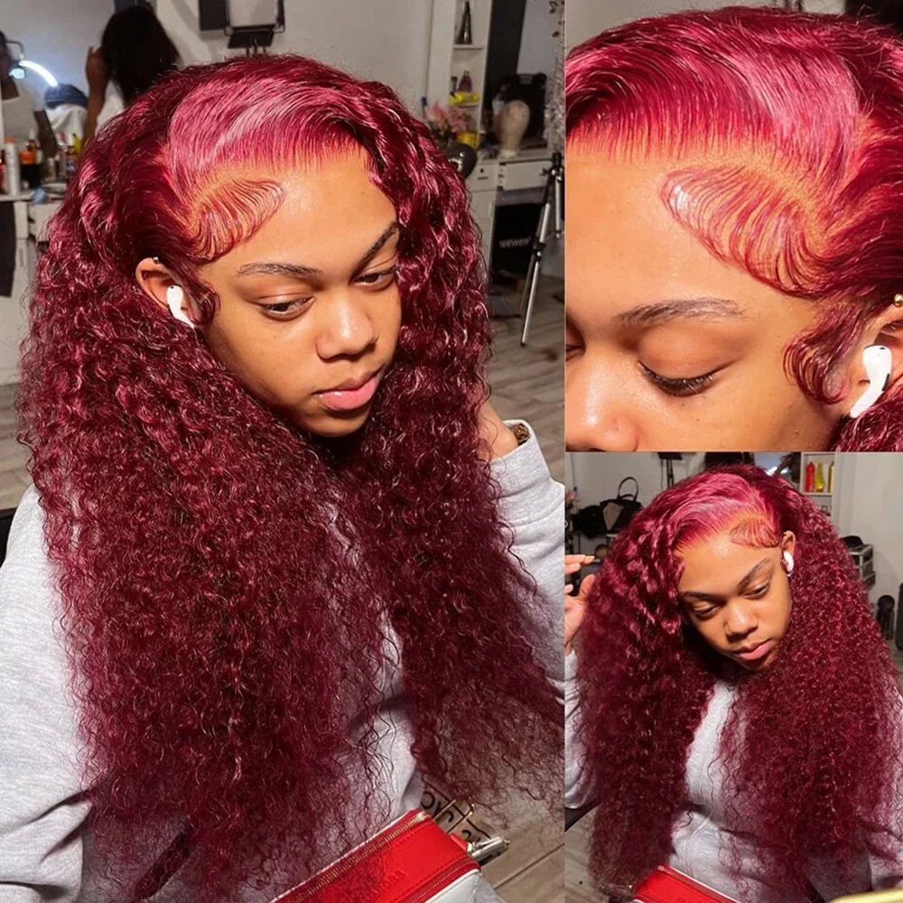 Red Curly Wigs Burgundy Lace Front Wig 13x4 Deep Water Wave Real Human Hair Wigs Hd Lace Wig 4x4 Human Hair Colored Closure Wigs
Red Curly Wigs Burgundy Lace Front Wig 13x4 Deep Water Wave Real Human Hair Wigs Hd Lace Wig 4x4 Human Hair Colored Closure Wigs