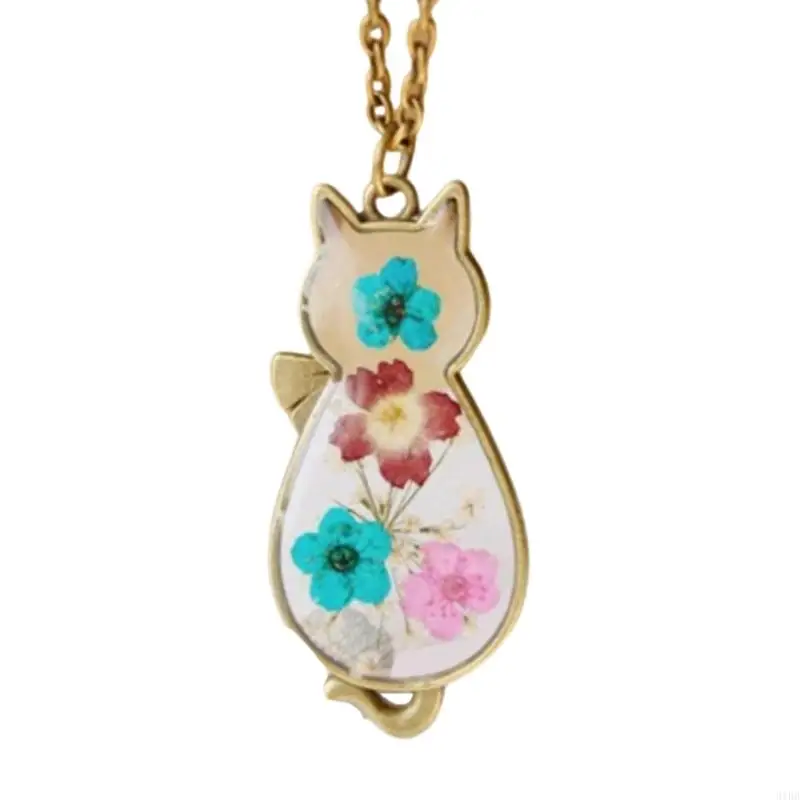 652F Elegant Cats Shaped Necklace Handmade Resin Necklace Stylish Cats Necklace Alloy Texture Suitable for Everyday Wear
652F Elegant Cats Shaped Necklace Handmade Resin Necklace Stylish Cats Necklace Alloy Texture Suitable for Everyday Wear