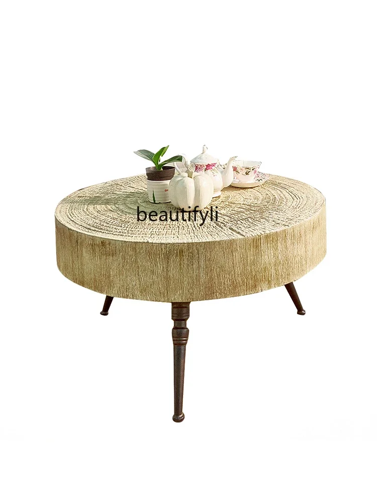 Solid Wood Tea Table Home round Table Tea round American Iron Craft Coffee Table Reception Conference
Solid Wood Tea Table Home round Table Tea round American Iron Craft Coffee Table Reception Conference