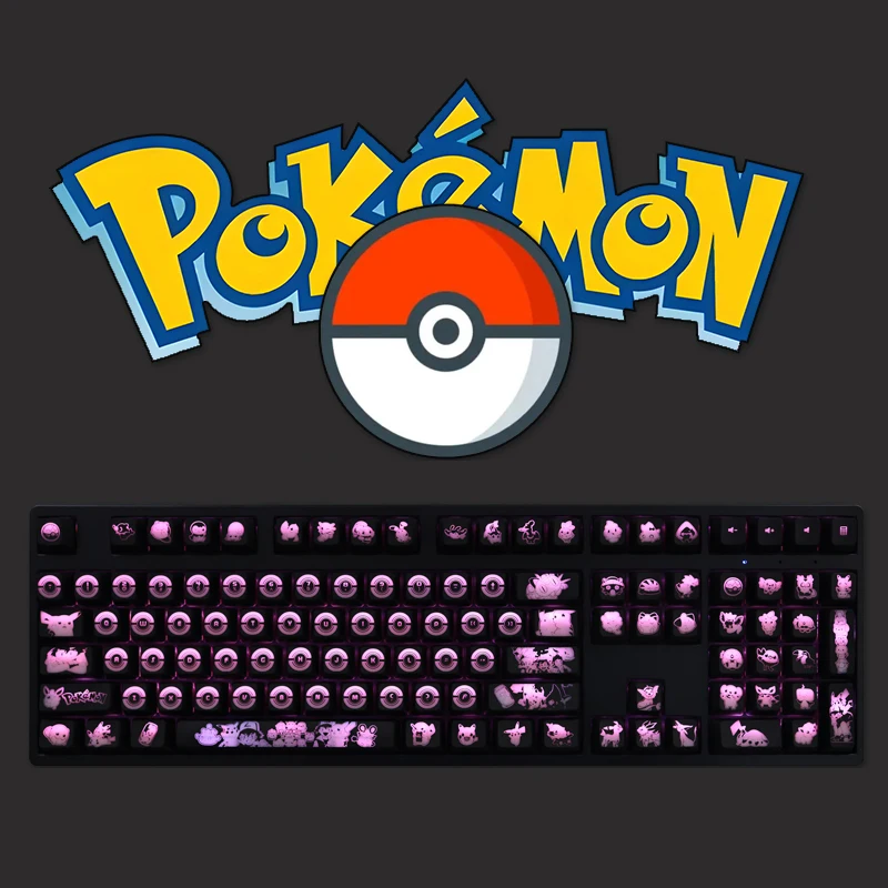 104Pcs/set New Pokemon Transparent Keycap Creative Customized Anime Keyboard Caps Oem Black Hole Coating Theme Keyboard Cap
104Pcs/set New Pokemon Transparent Keycap Creative Customized Anime Keyboard Caps Oem Black Hole Coating Theme Keyboard Cap