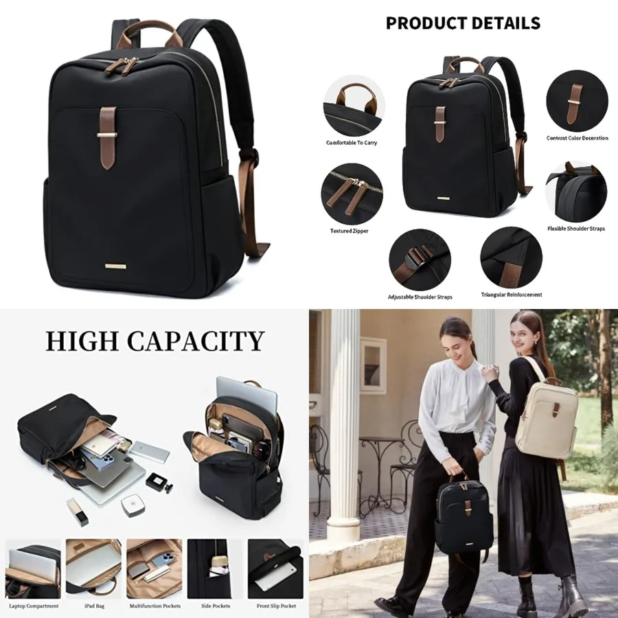 Laptop Backpack Purse for Women Fits Notebook Casual Daypack Work Travel College Bookbag Fashion Computer Bag
Laptop Backpack Purse for Women Fits Notebook Casual Daypack Work Travel College Bookbag Fashion Computer Bag