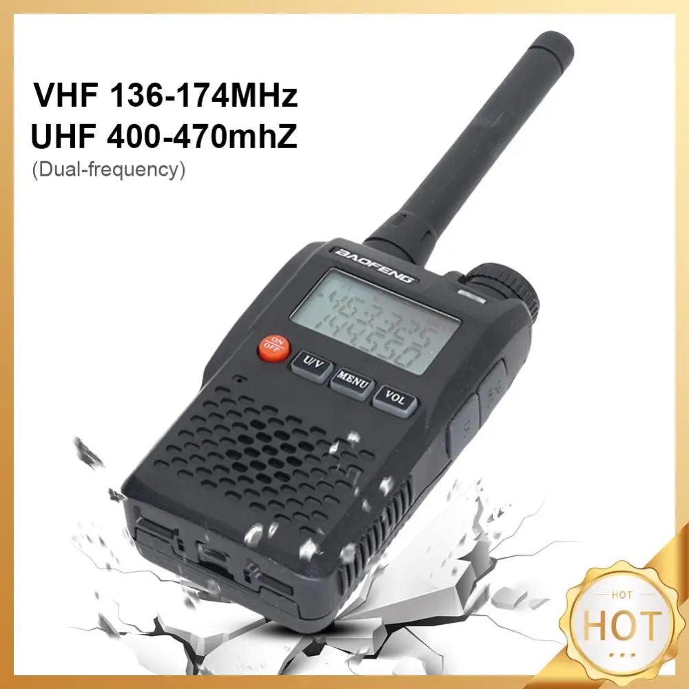 Двухсторонняя радиостанция Baofeng, 136-174 МГц и 400-470 МГц, карманная рация с двойным дисплеем, Любительский FM-приемопередатчик, 99 каналов
Двухсторонняя радиостанция Baofeng, 136-174 МГц и 400-470 МГц, карманная рация с двойным дисплеем, Любительский FM-приемопередатчик, 99 каналов