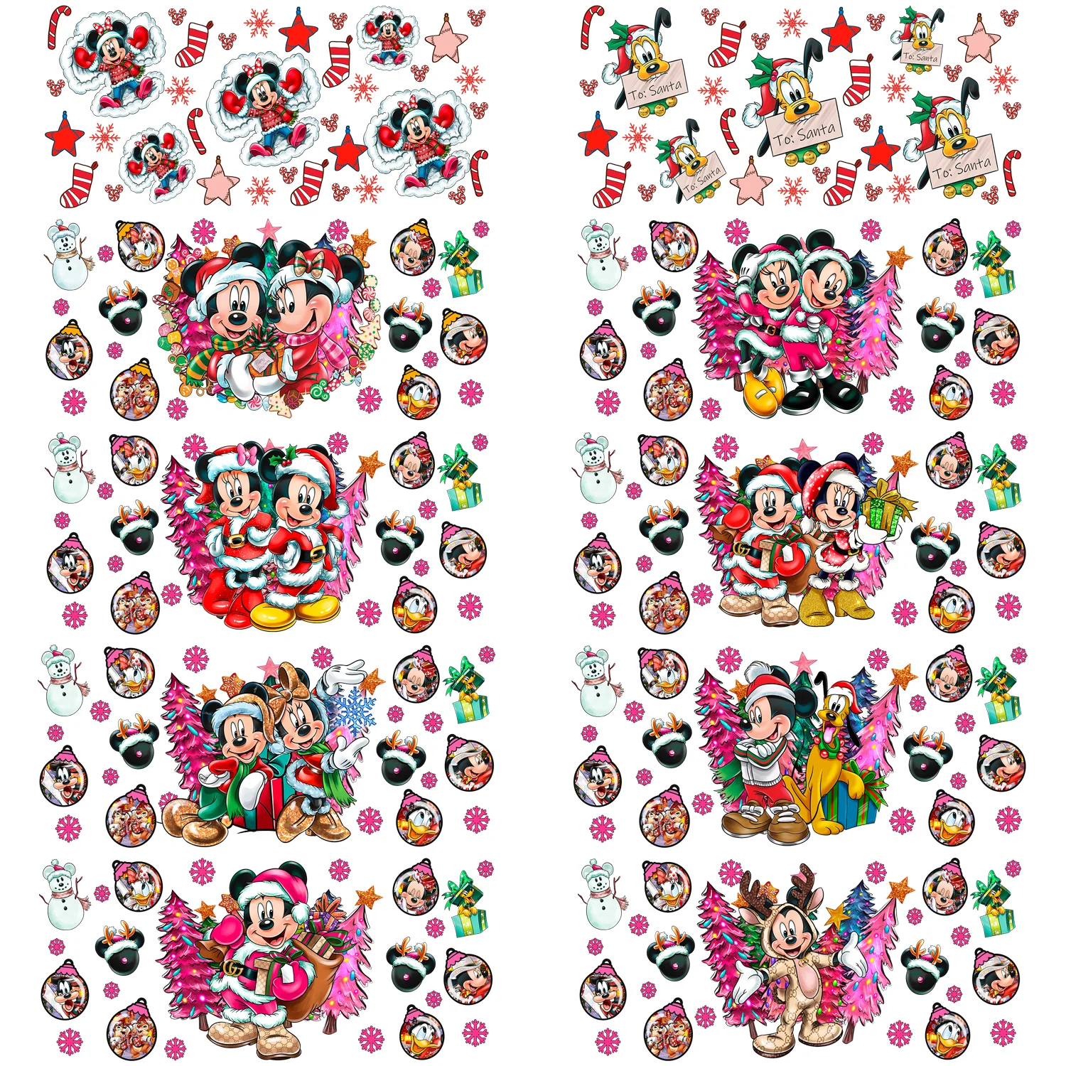 Christmas Mouse series easy peel waterproof DIY Decals 3D transfers uvdtf stickers 16oz uv dtf cup wraps for Libbey Glasses
Christmas Mouse series easy peel waterproof DIY Decals 3D transfers uvdtf stickers 16oz uv dtf cup wraps for Libbey Glasses