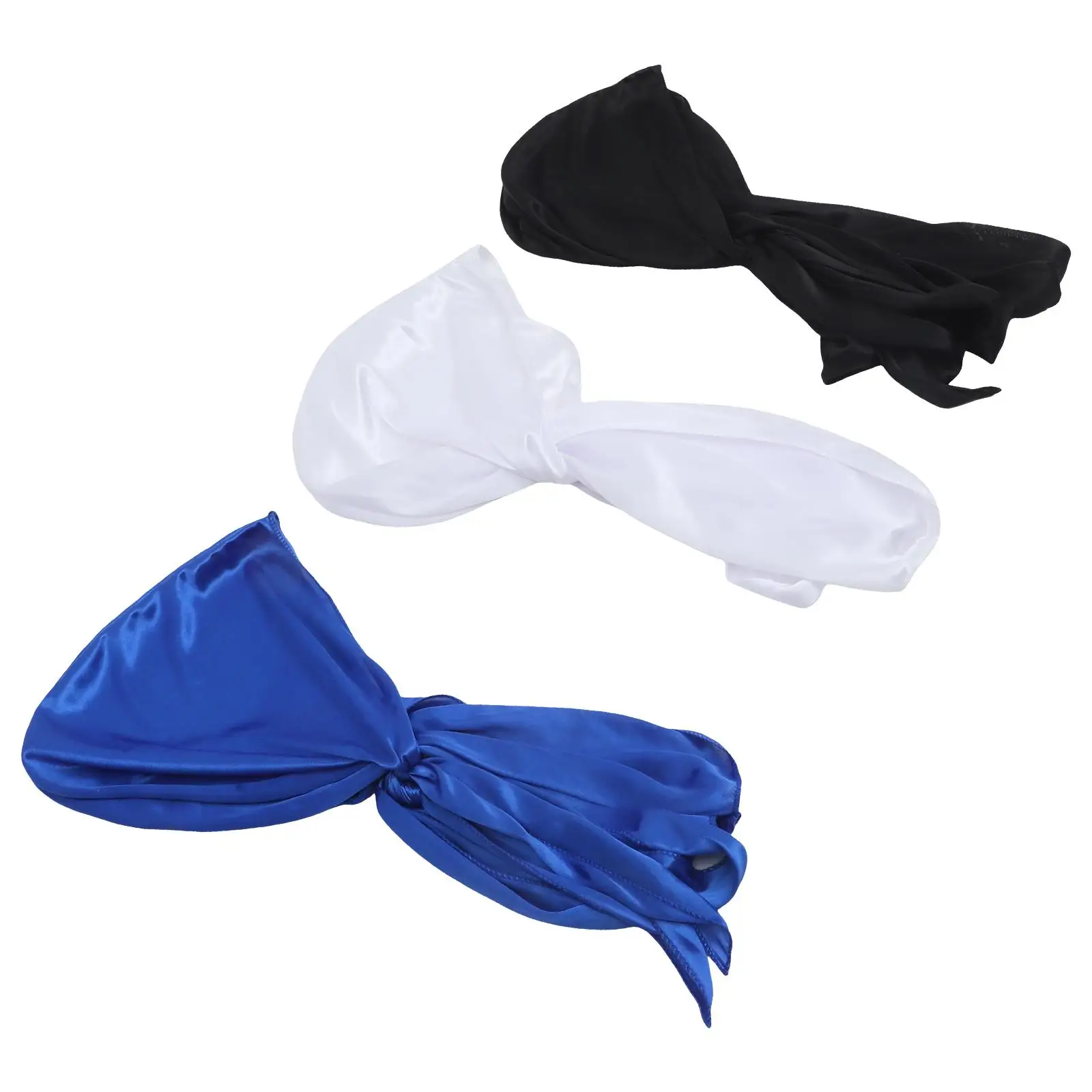 3Pcs Turban Long Tail Headwraps Polyester Women Long Tail Headwraps Men Pirate Bandana Chemotherapy Caps Blue Black White
3Pcs Turban Long Tail Headwraps Polyester Women Long Tail Headwraps Men Pirate Bandana Chemotherapy Caps Blue Black White