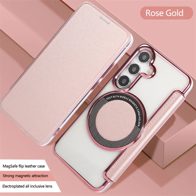 Magnetic leather Phone Case Suitable For Samsung GalaxyS25Ultra S24 S23 S22Plus With Transparent Back Cover Card Slot Phone Case
Magnetic leather Phone Case Suitable For Samsung GalaxyS25Ultra S24 S23 S22Plus With Transparent Back Cover Card Slot Phone Case