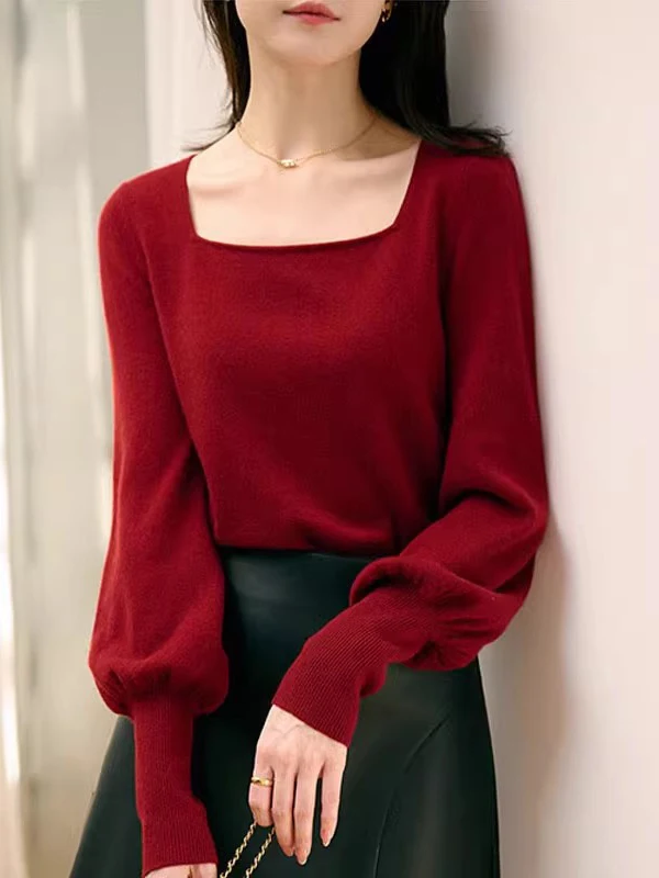 Fashionable Knitted Base Shirt Women's Spring Autumn Winter Red Sweater Inner Wear Stylish Design Commute Style Slim Fit Bubb...
Fashionable Knitted Base Shirt Women's Spring Autumn Winter Red Sweater Inner Wear Stylish Design Commute Style Slim Fit Bubb...